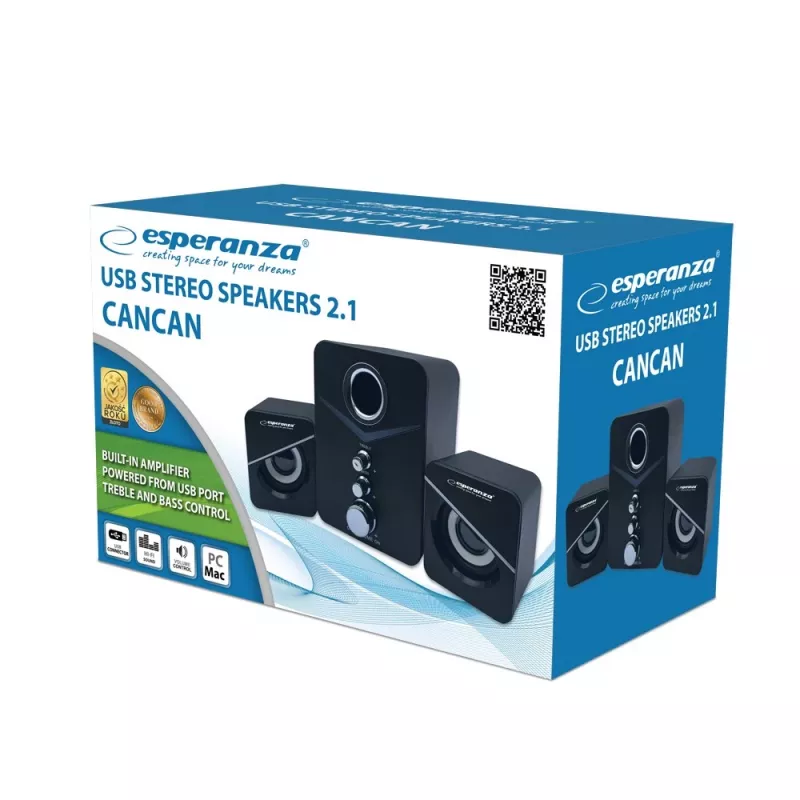 Esperanza EP153 USB 2.1 kõlarikomplekt 6 W must