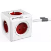 Allocacoc 2304/FREXPC pikendusjuhe 3 m 5 AC pistikupesa Siseruumides Punane, Valge