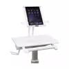 Ergotron tahvelarvuti käru, SV10 - käru tahvelarvutile / klaviatuurile - meditsiiniline - metall - valge, alumiinium - ekraani suurus: kuni 30,5 cm (kuni 12 tolli)