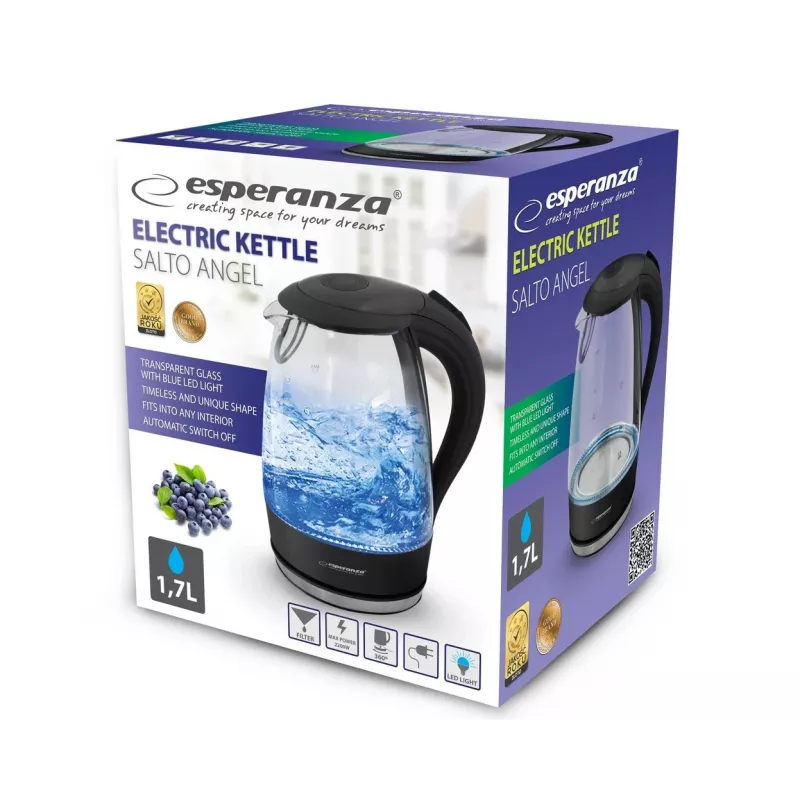 Esperanza - Veekeetja Nza Salto Angel EKK011K 2200W 1,7l Must (EKK011K)