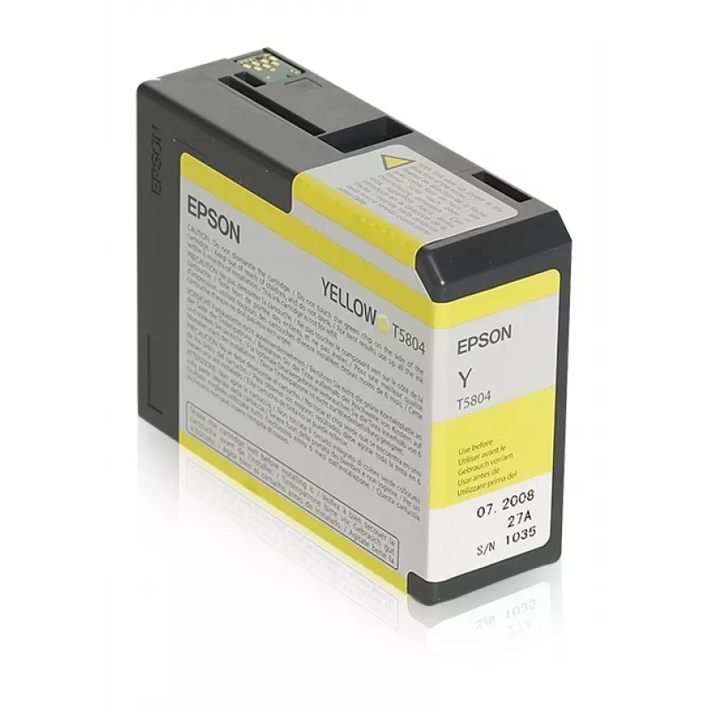 Epson Singlepack kollane T580400, kollane, pigmendipõhine tint, 80 ml, 1 tk