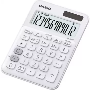 Basic Calculator Casio MS-20UC-WE Desktop 12 Digits Valge