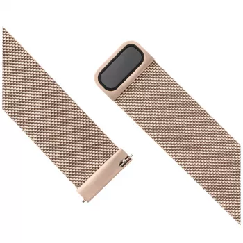 Kellarihm FIXED Mesh Strap Fixed 18mm roostevaba teras kiirvabastus kuldne