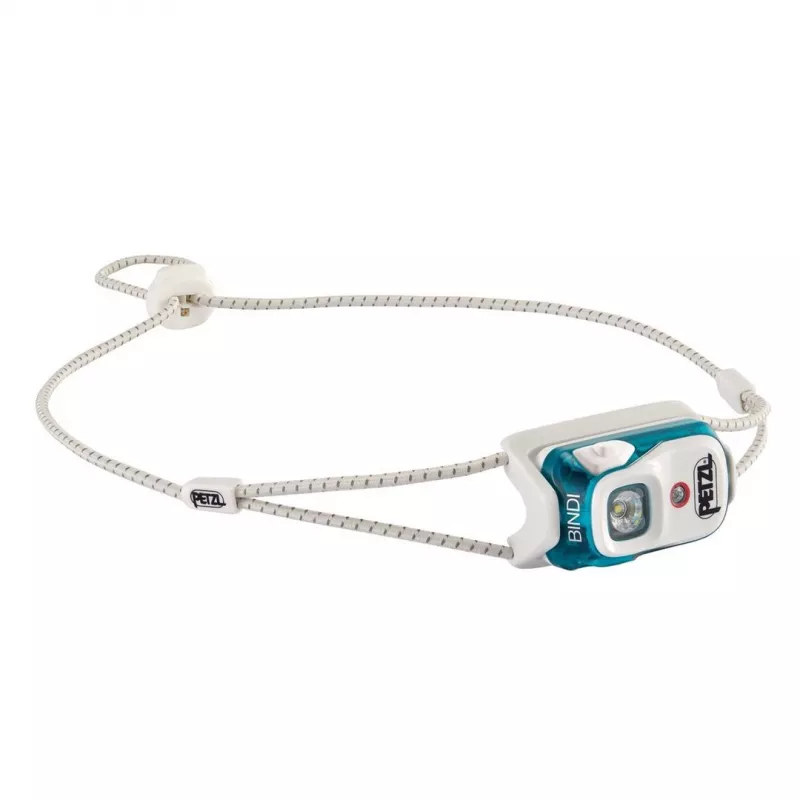 Petzl Bindi Teal, valge peavõruga LED-taskulamp
