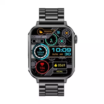 Nutikell Colmi P80 Steel Black Bluetooth ja pulsikellaga