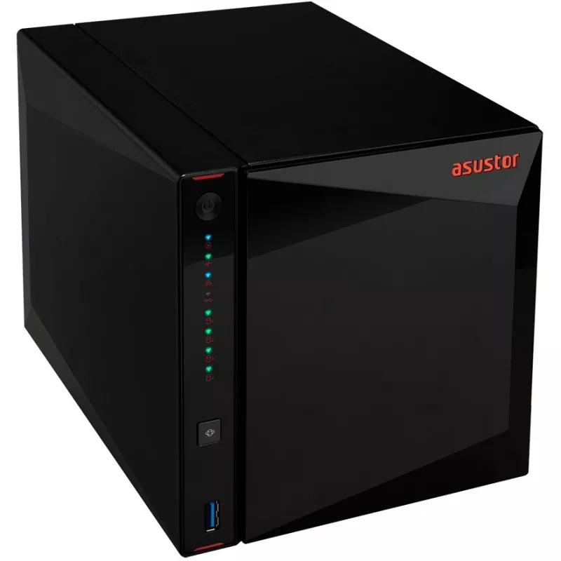 ASUSTOR Nimbustor 4 AS5304T - NAS-server - 4 pesa - SATA 6Gb/s - RAID 0, 1, 5, 6, 10, JBOD - RAM 4GB - 2,5 Gigabit Ethernet - iSCSI tugi (90-AS5304T00-MD30)