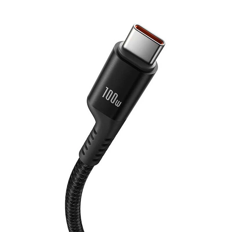 Baseus Fish-Eye USB C USB C kiirlaadimiskaabel 1 m 100 W must