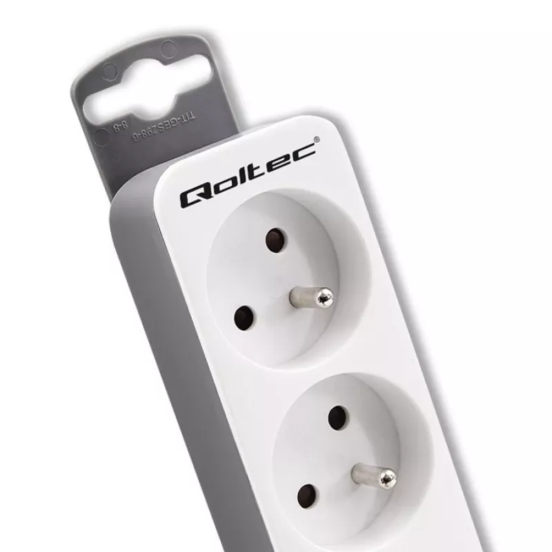 Qoltec 50288 toitepikendus 1,8 m 4 vahelduvvoolupistikupesa siseruumidesse valge