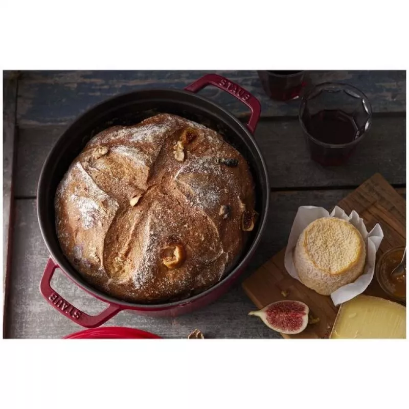 Ühe panniga Staub Cocotte 24 cm Cherry