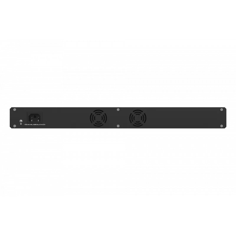 Hallatav Etherneti kommutaator TELTONIKA SWM281 — 24 RJ45 porti, 4 SFP-pesa