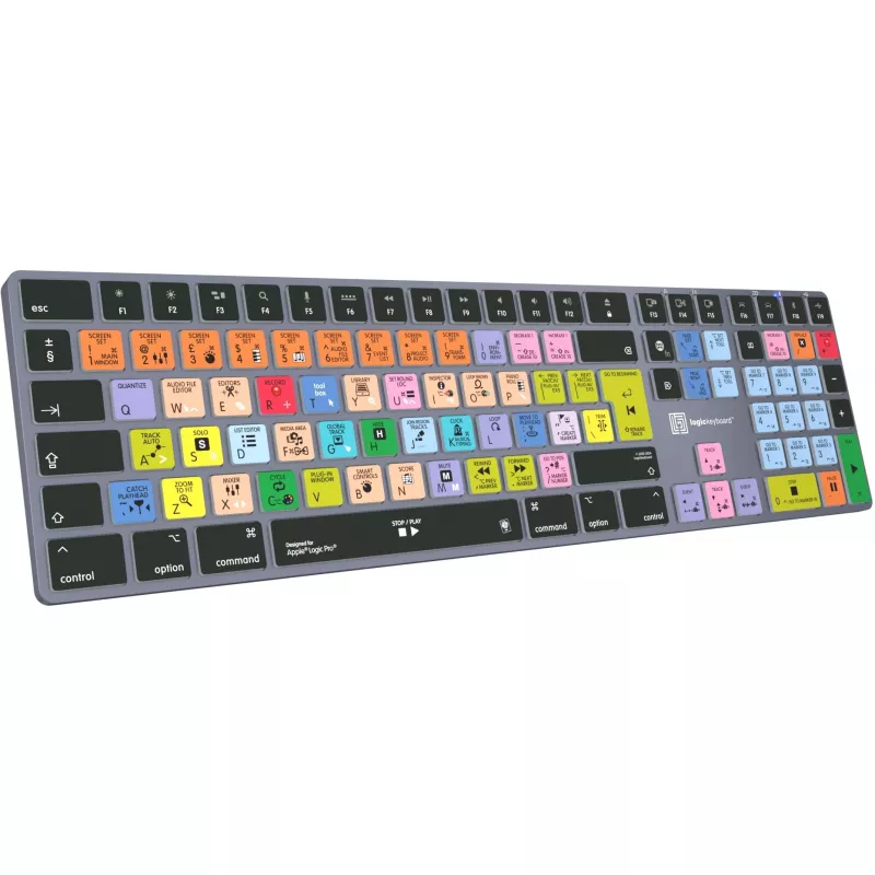LogicKeyboard Apple Logic Pro X2 Titan DE Mac klaviatuur — LKB-LOGXP2-TM-DE, saksa paigutus