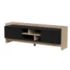Cama RTV PORTO 2D Kapp 150x38x50 tamm/must