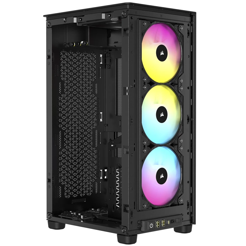 Corsair RGB AIRFLOW PC korpus 2000D must Mini-ITX toiteplokk kaasas Ei SFX