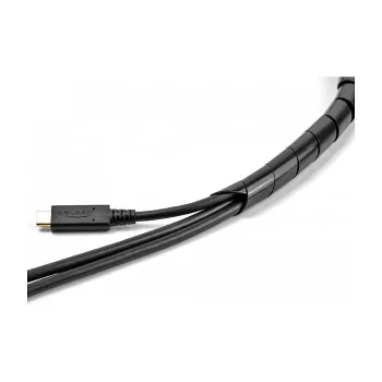 Delock painduv spiraalvoolik 2m x 10mm must