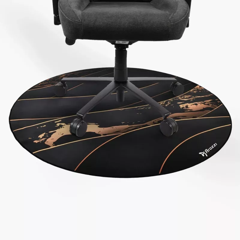 Põrandakaitse Arozzi Zona Round Floor Pad — must/kuldne, ümmargune kaitsev matt põrandale