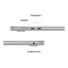 MacBook Air 15, hõbedane, M4 (10-tuumaline protsessor/10-tuumaline GPU), 16 GB, 512 GB, saksa keel, 35 W Dual USB-C toiteadapter, MW1H3D/A