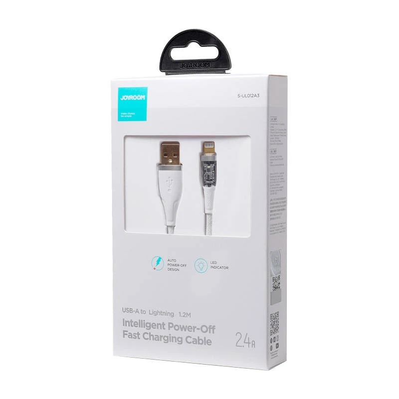 USB-A–Lightning-kaabel Joyroom S-UL012A3 2,4A 1,2 m valge