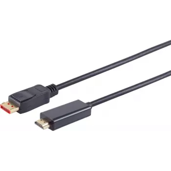 Video kaabli adapter S/CONN 10-71025 1m DisplayPort HDMI-le