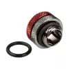 Adapterliitmik BitsPower Multi-Link G1/4 tolli väliskeere 12mm kõvatorule, sirge, läikivmust