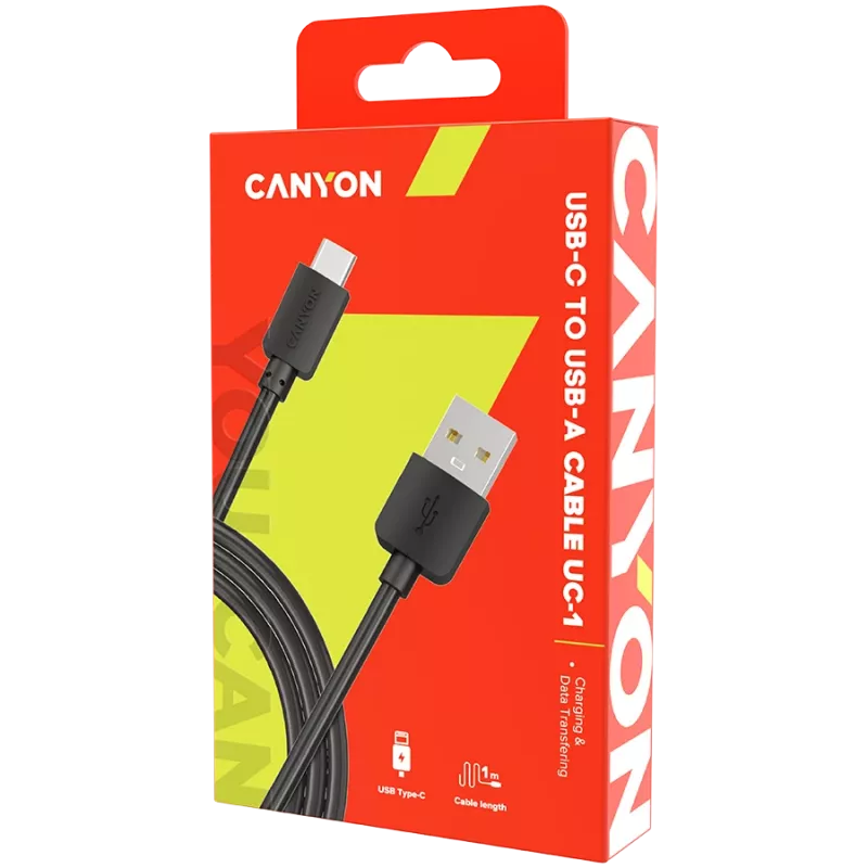 CANYON kaabel UC-1 USB-C 5W 1m Must