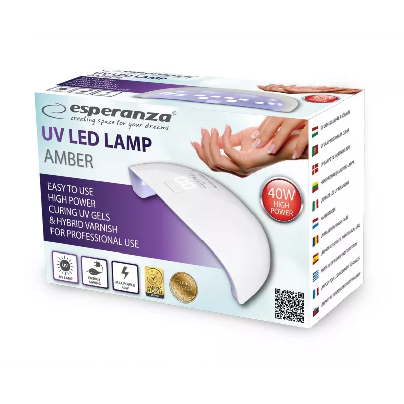 Esperanza EBN009 Amber UV/LED küünelamp, 40 W