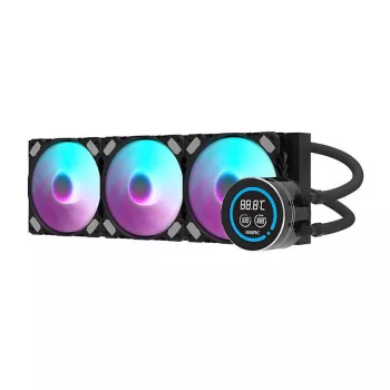 360 mm arvutiradiaator Darkflash DN-D360 Must — 360 mm vedelikjahutusradiaator, toetab 3x120 mm ventilaatorit