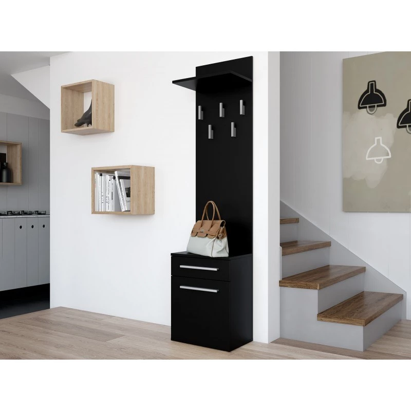 Topeshop DUO WIESZAK CZERŃ clothing hanger Must