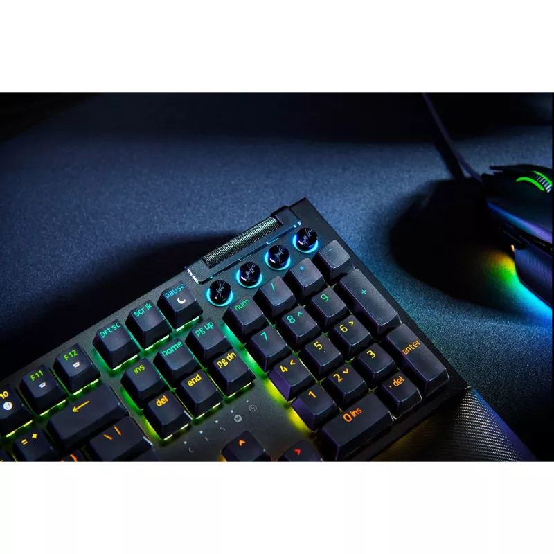 Razer MustWidow V4 - kollane Switch Linear - mehaaniline mänguklaviatuur
