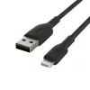 Belkin CAA002BT2MBK Lightning-kaabel 2 m Must
