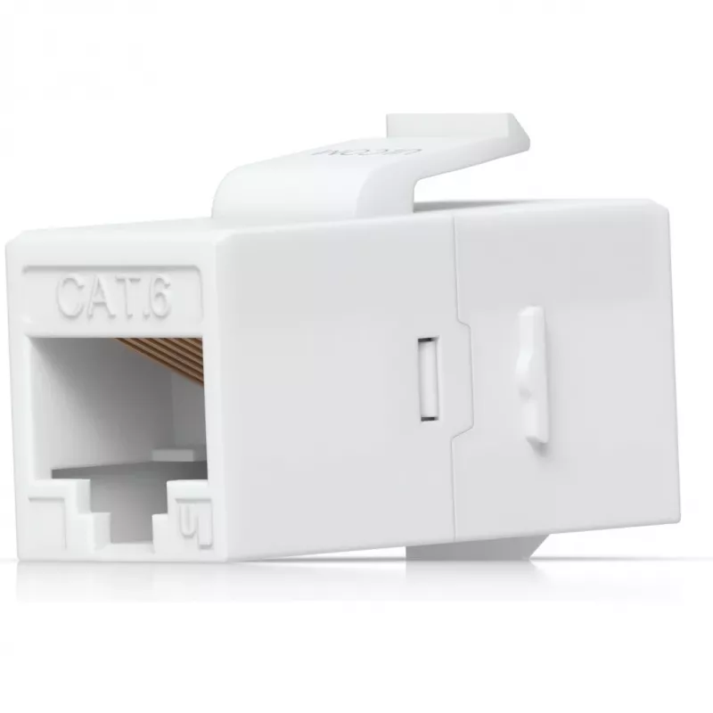 UBIQUITI CAT6 KEYSTONE-COUPLER, 12-PAKENDIS. LÄBIV CAT6 KEYSTONE-COUPLER EELNEVALT TERMINEERITUD ETHERNET-KAABLITE SUJUVALT ÜHENDAMISEKS