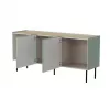 Kummut cama meble FELLINI 150×40×70 cm, oliivivärvi õlitatud tamme pealispinnaga, MDF karkass