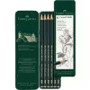 Grafiitpliiats Faber-Castell 9000 roheline Wood 6 tk