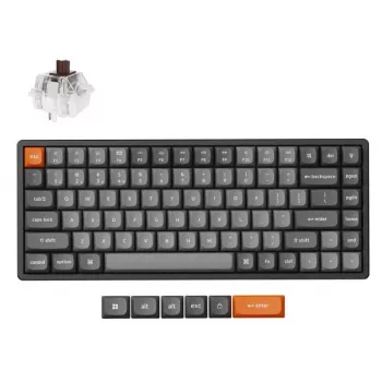 Keychron K2 Max klaviatuur Universaalne RF juhtmevaba QWERTY inglise must hall 75% mehaaniline