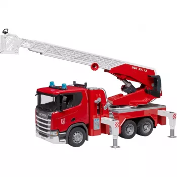 Tuletõrjeauto BRUDER Scania Super 560R Punane Valge Plastik 3+
