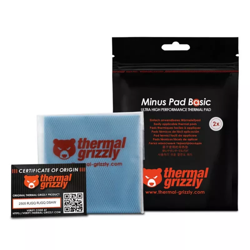 Thermal Grizzly Minus Pad Basic - 100 x 100 x 1,0 mm, 2 tk