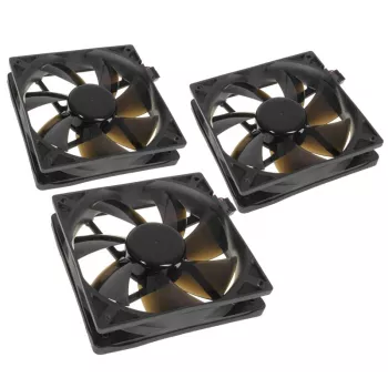 Arvutikorpuse ventilaator NoiseBlocker MustSilentPro PLPS 120 mm, 1500 RPM, 100 m³/h, 4,5 V, must