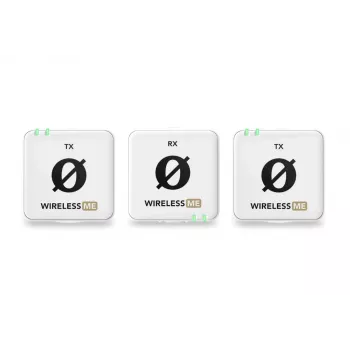 RØDE Wireless ME Dual Valge - kompaktne traadita mikrofonisüsteem kahe saatjaga kahekanaliliseks salvestamiseks