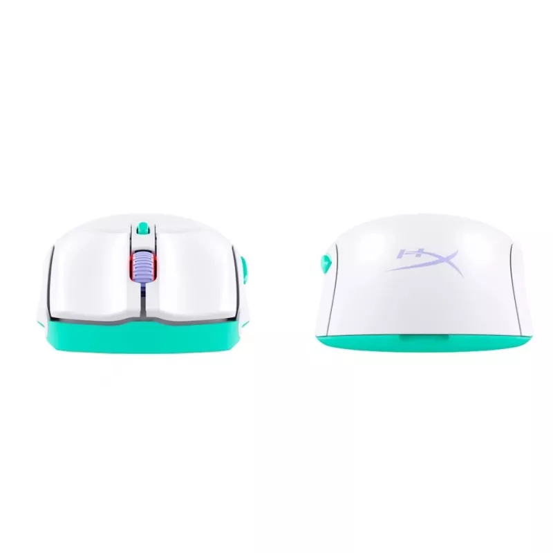 HyperX Pulsefire Haste 2 Core Wls – mängurihiir (valge/roheline/lilla)
