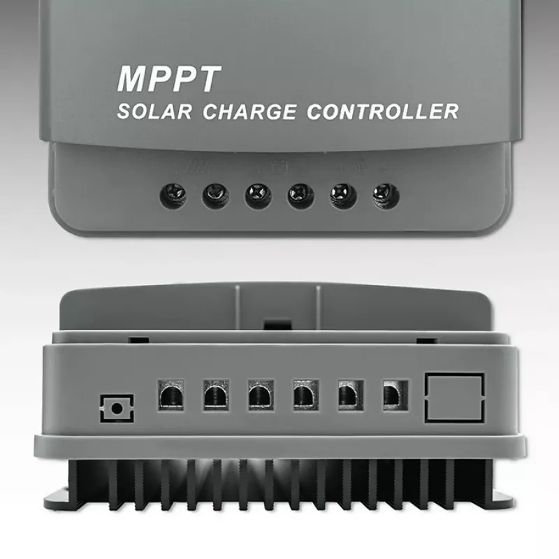 MPPT päikeselaadimiskontroller QOLTEC 10A 12V/24V süsteemidele LCD-ekraaniga
