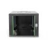 DIGITUS Professional Unique DN-19 09U-6/6-SW - kapp - võrgukapp - sobib seinale paigaldamiseks - must, RAL 9005 - 9U - 48,3 cm (19) (DN-19 09U-6/6-SW)
