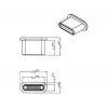 Socket safety cover DeLOCK 64014 USB USB-C Must 10 pcs