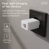 AC Indoor USB GaN Charger DIGITUS DA-10301 — 30W, 1× USB-C, 1× USB-A, 100–240V, valge