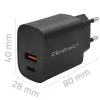 Toiteadapter QOLTEC 52377 GaN 30W väljund 5–20V kaasaskantavatele seadmetele