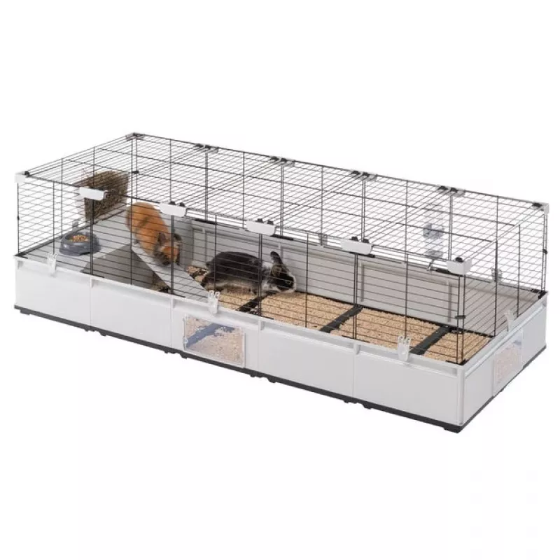 FERPLAST Modular 4 - puur küülikule ja kodusele meriseale - 179 x 72 x 56 cm