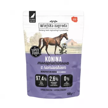 Wiejska Zagroda Monoprotein hobuseliha märg koeratoit, 500 g