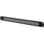 Omnitronic ZL-19 sw 1HE esipaneel — 1U, must esipaneel 19-tollisele raamile