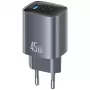 Laadija T66 45W CC290 GaN kiirlaadimine hõbedane