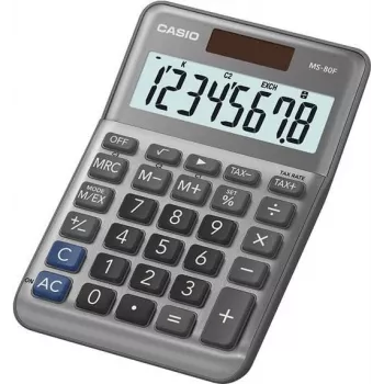 Põhikalkulaator Casio MS-80F Lauapealne 8 numbrikohta Hall