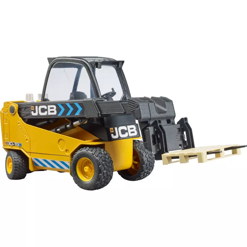 Tõstuk BRUDER JCB Teletruk mänguasi — ABS, soovitatav alates 3. eluaastast, must ja kollane