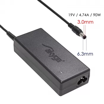 Akyga AK-ND-27 sülearvuti toiteadapter Samsungile, 90 W, 19 V, 4,74 A, 5,5 x 3,0 mm + tihvt